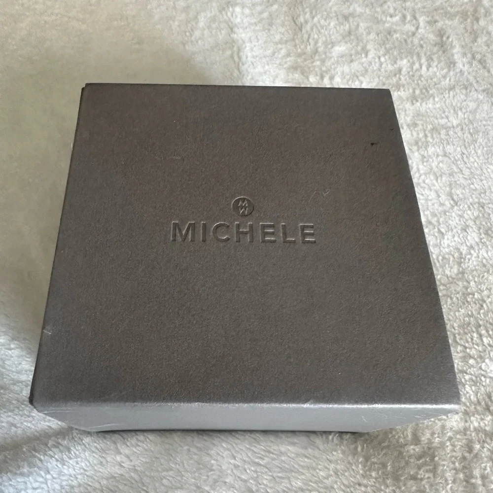Michele Silver Watch with Roman Numerals. Links and box included! - Picture 6 of 12